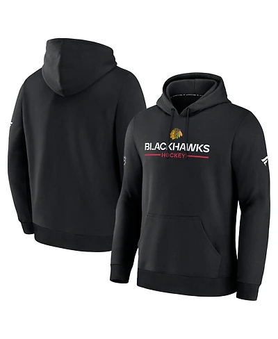 Fanatics Men's Black Chicago Blackhawks Authentic Pro Primary Hoodie