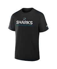 Fanatics Men's Black San Jose Sharks Authentic Pro Primary T-Shirt