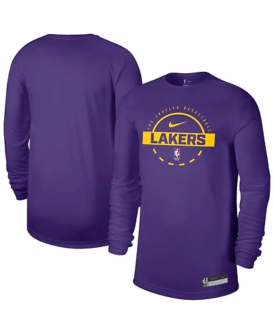 Nike Men's Purple Los Angeles Lakers 2025/26 On-Court Flare Performance Practice Long Sleeve T-Shirt