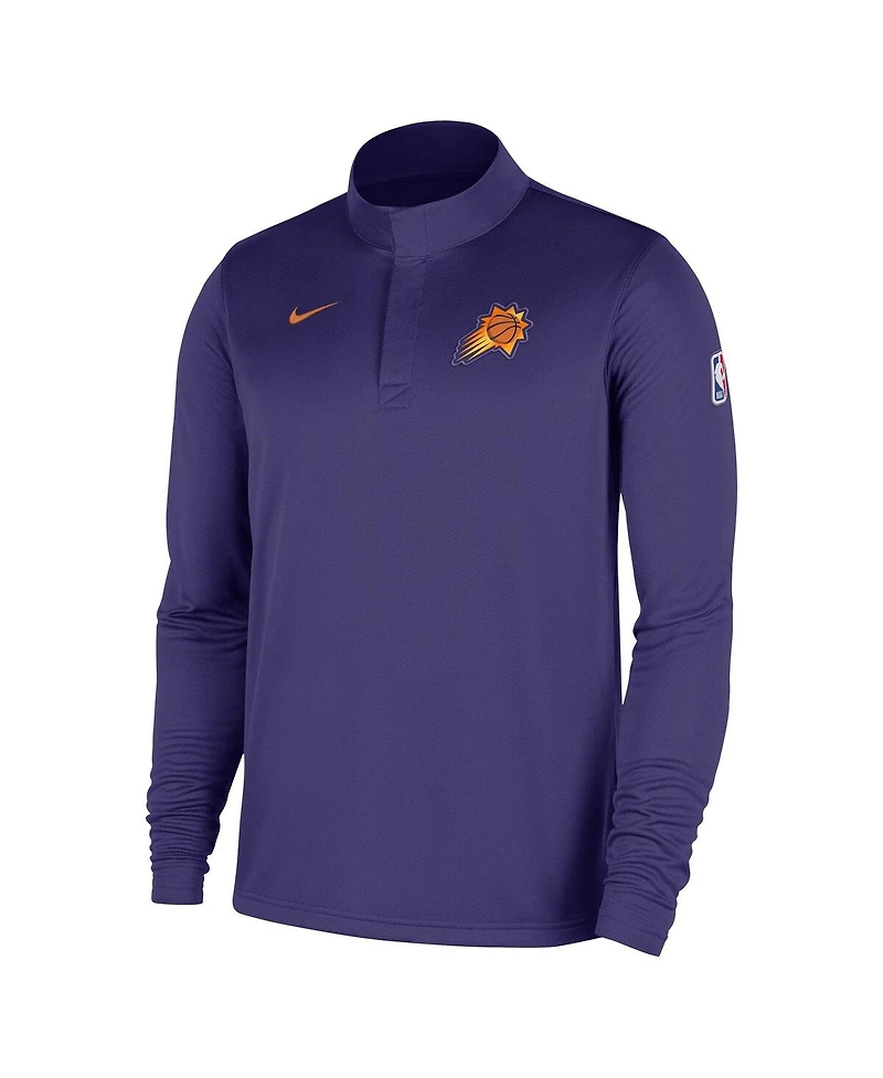 Nike Men's Purple Phoenix Suns 2025/26 Authentic Coaches Quarter-Zip Dri-Fit Sweatshirt