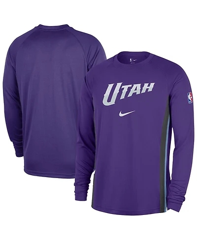 Nike Men's Purple Utah Jazz 2025/26 Authentic Pre-Game Legend Dri-fit Long Sleeve Shooting T-Shirt