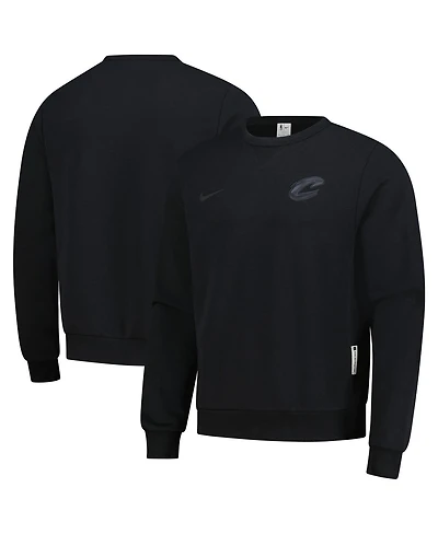 Nike Men's Black Cleveland Cavaliers Authentic Standard Issue Travel Dri-fit Sweatshirt