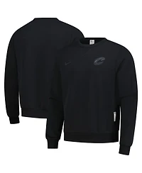 Nike Men's Black Cleveland Cavaliers Authentic Standard Issue Travel Dri-fit Sweatshirt
