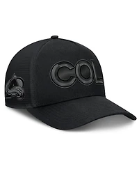 Fanatics Men's Black Colorado Avalanche Authentic Pro Road Team Code Trucker Adjustable Hat