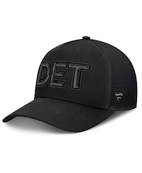 Fanatics Men's Black Detroit Red Wings Authentic Pro Road Team Code Trucker Adjustable Hat
