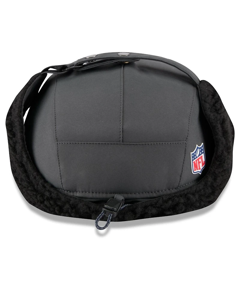 New Era Men's Charcoal Seattle Seahawks 2025 Sideline Cold Weather Runner Dog Ear Adjustable Hat