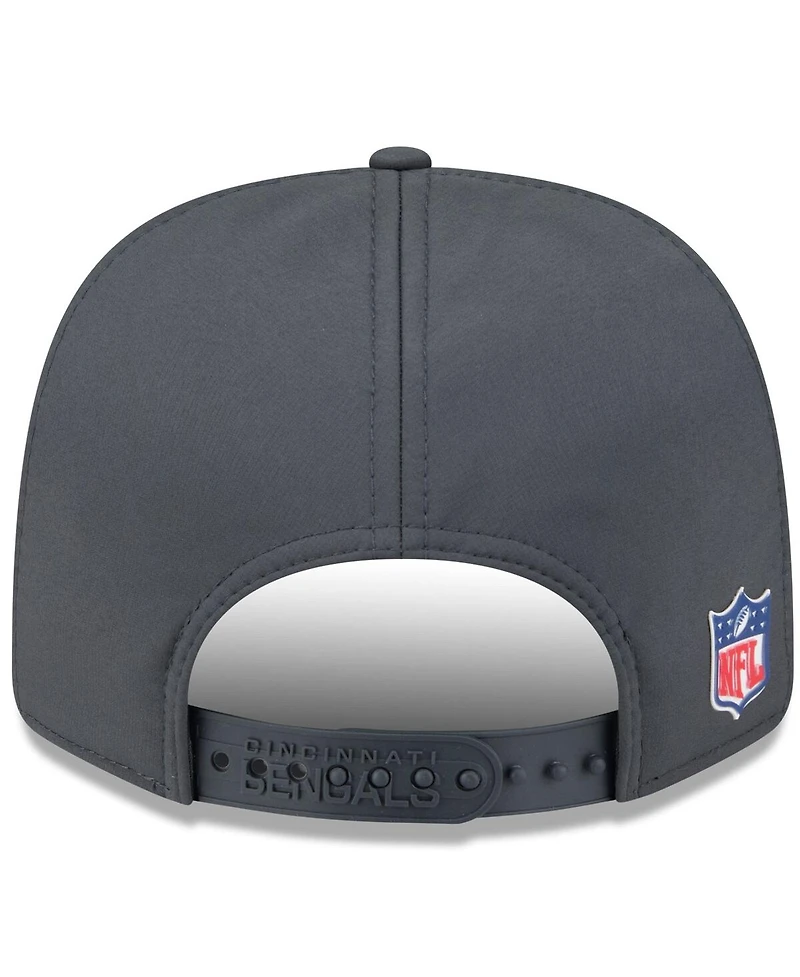 New Era Men's Charcoal Cincinnati Bengals 2025 Sideline Cold Weather 9SEVENTY Adjustable Hat