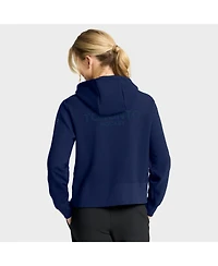 Fanatics Women's Navy Toronto Maple Leafs Authentic Pro Road Tri-Blend Quarter-Zip Hoodie
