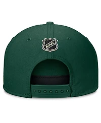 Fanatics Men's Green Minnesota Wild Authentic Pro Rink Team Code Snapback Hat