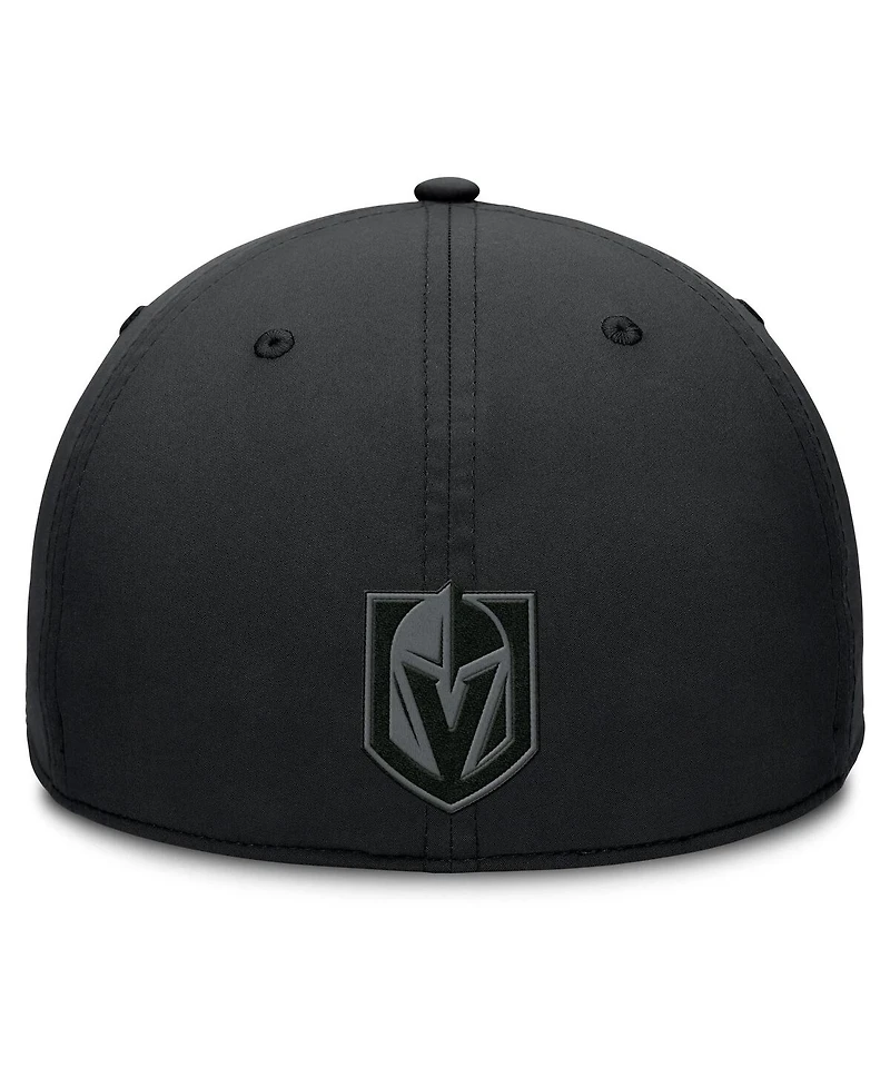 Fanatics Men's Black Vegas Golden Knights Authentic Pro Road Team Code Flex Hat