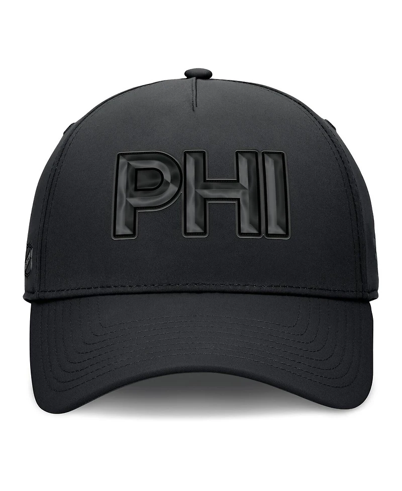 Fanatics Men's Black Philadelphia Flyers Authentic Pro Road Team Code Flex Hat