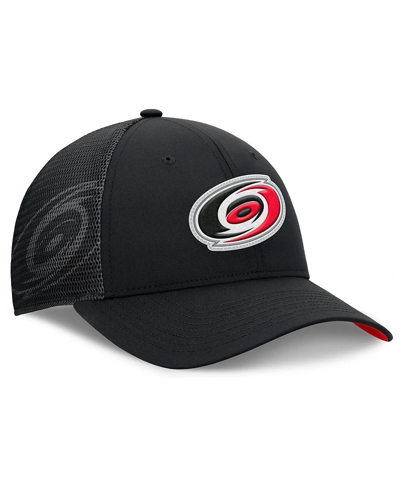 Fanatics Men's Black Carolina Hurricanes Authentic Pro Home Ice Trucker Adjustable Hat