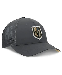 Fanatics Men's Charcoal Vegas Golden Knights Authentic Pro Home Ice Trucker Adjustable Hat