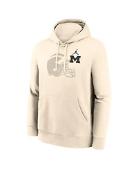 Nike Men's Cream Michigan Wolverines Campus Shadow Hoodie