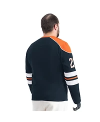 G-iii Sports by Carl Banks Men's Navy Chicago Bears Adaptive Lord Stanley Crewneck Sweatshirt
