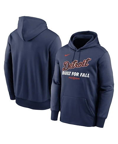Nike Men's Navy Detroit Tigers 2025 Mlb Postseason Authentic Collection Therma Fleece Hoodie