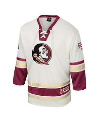 Colosseum Men's Cream Florida State Seminoles Puck Proud Fashion Hockey Jersey