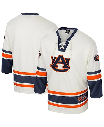 Colosseum Men's Cream Auburn Tigers Puck Proud Fashion Hockey Jersey