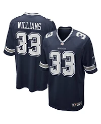 Nike Men's Javonte Williams Navy Dallas Cowboys Team Game Jersey