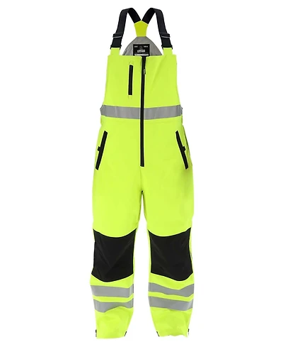 RefrigiWear Big & Tall Lightweight Hi-Vis Work Overalls - Waterproof Softshell, 20degree(s)F Comfort, Ansi Class E