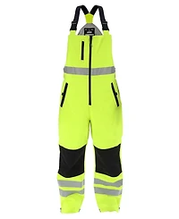 RefrigiWear Big & Tall Lightweight Hi-Vis Work Overalls - Waterproof Softshell, 20degree(s)F Comfort, Ansi Class E