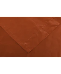 Kate Aurora 1 Piece Autumn Cinnamon Spice Faux Silk Lightweight Transparent Sheer Grommet Top Curtain Panel - 90 in. Long