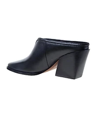 Shelley | Mid-Height Stack Heel Western Mule