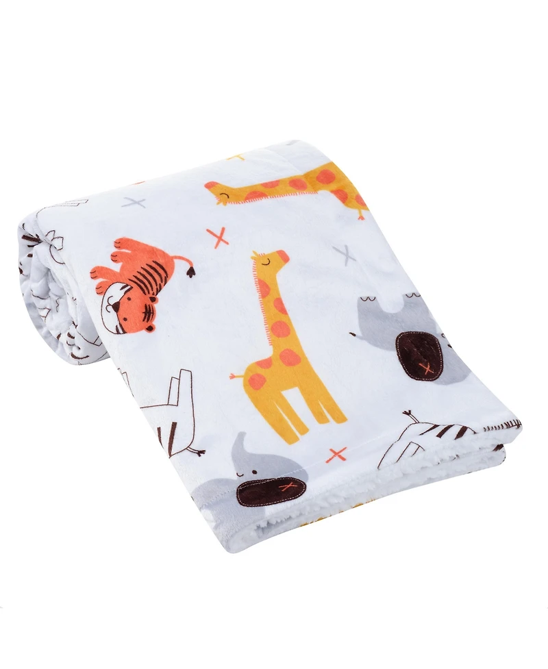 Bedtime Originals Baby Lollipop Jungle Soft Fleece Safari-Themed Blanket