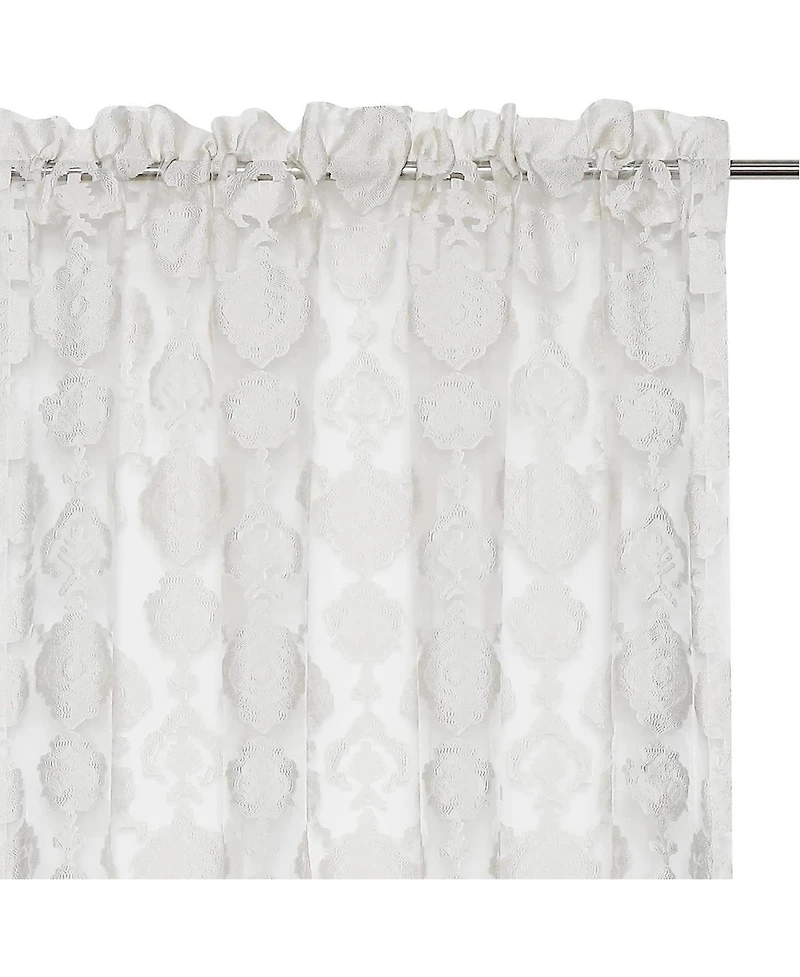 Moroccan Accents by Kate Aurora 1 Piece Rod Pocket Clipped Elegant Sheer Curtain Panel