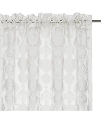 Moroccan Accents by Kate Aurora 1 Piece Rod Pocket Clipped Elegant Sheer Curtain Panel