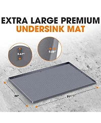 Cheer Collection Sillicone Under Sink Mat 22" x 31"