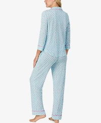 Kate Spade New York Women's 2-Piece Sleepwear 3/4-Sleeve Top and Pajama Pants Set