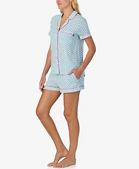 Kate Spade New York Women's 2-Piece Sleepwear Short-Sleeve Shirt and Pajama Shorts Set