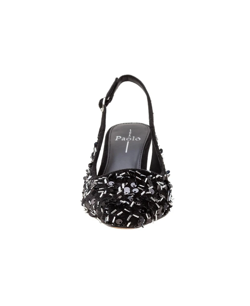 COSMO2 | Stiletto Heel Sequined Slingback Pump