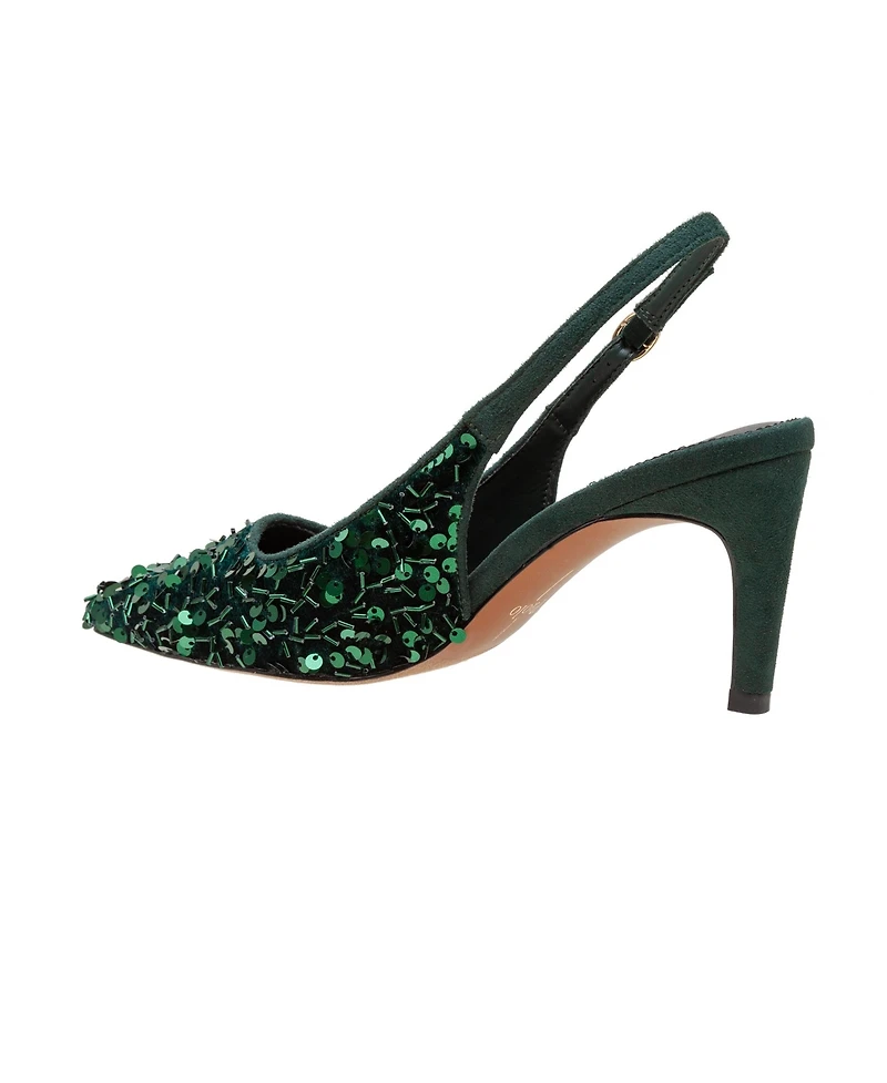 COSMO2 | Stiletto Heel Sequined Slingback Pump
