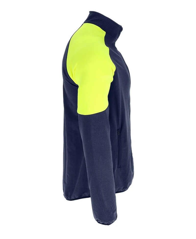 RefrigiWear Men's Endurance Active Full-Zip Mid-Layer – Lightweight, Breathable Waffle Fleece