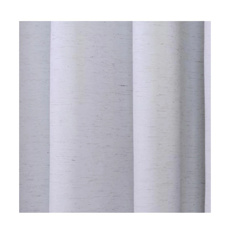 Thermaplus Ventura Blackout Grommet Curtain Panel Pair Frame Your Windows with Subtle Slub Textured Motif Each 78" x 84" White