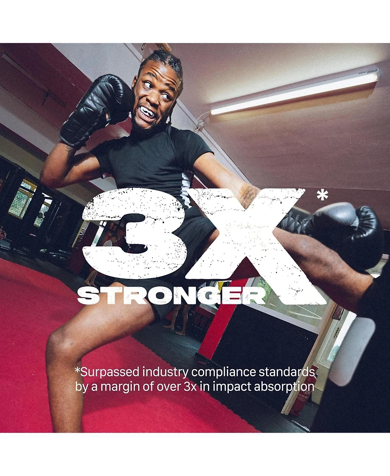 SafeJawz Extro Dual Layer Sports Mouth Guard and Disinfectant Spray Bundle for Basketball, Football, Mma, Hockey, Wrestling - Junior Goldie