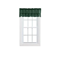 Ellis Curtain Ellis Stacey 1.5" Rod Pocket High Quality Fabric Solid Color Window Ruffled Filler Valance 54"x13" Harvest