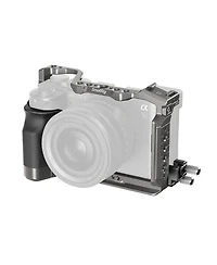 SmallRig HawkLock Quick Release Cage Kit with Silicone Handle for Sony Alpha 7C Ii/7CR, Black