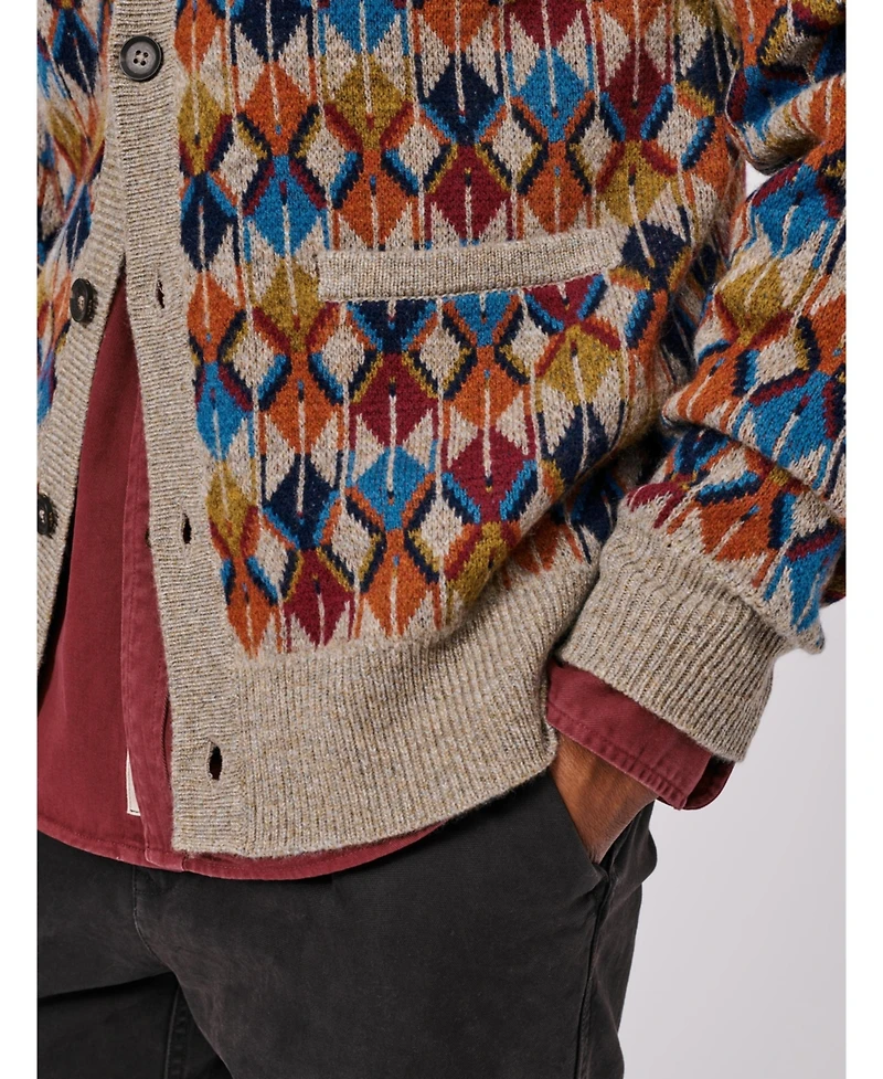 Aubin Men's Kestral Wool Blend Cardigan Sweater