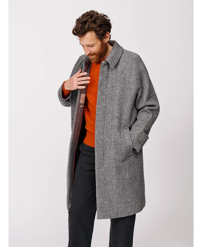 Aubin Men's Dawes Wool Blend Overcoat