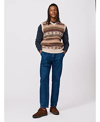 Aubin Fair Isle Slipover Wool Vest