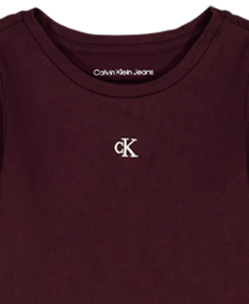Calvin Klein Girls Toddler 2T-4T 3-Piece Full Zip Vest, Top and Pants Set
