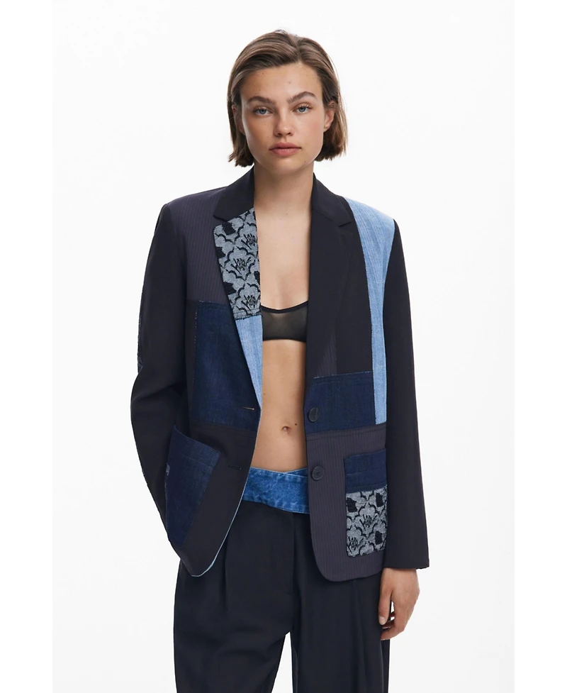 Desigual Women's Patchwork blazer