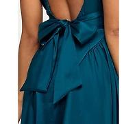 Katia Rae Juniors' Mikado Strapless Midi Dress