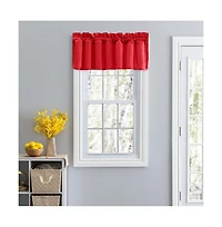 Ellis Stacey 3" Rod Pocket High Quality Fabric Solid Color Window Lined Filler Valance 42"x13