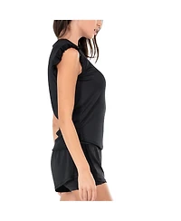Lucky Love Women's Bring It On Ribbed Tennis Tank