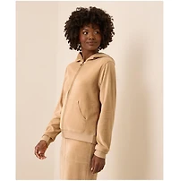 Pact Women's Organic Cotton Velour Zip Hoodie