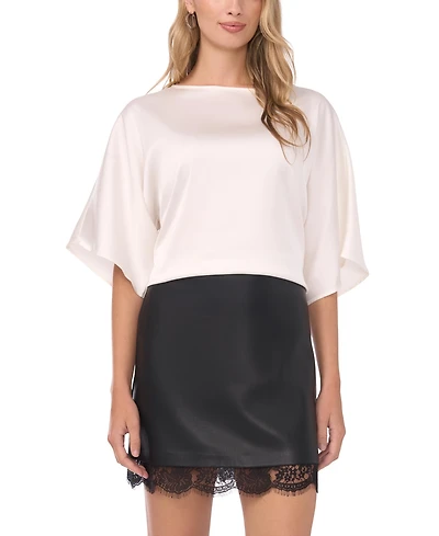 Vince Camuto Women's Boat Neck 3/4-Sleeve Top